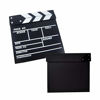 Picture of Clapper Board Odowalker Black Clapperboard Clap-Stick Dry Erase Cut Action Scene for Hollywood Camera Film Studio Home Movie Video 7.87x7.87 inch