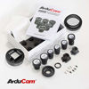 Picture of Arducam M12 Lens Kit for Raspberry Pi HQ Camera (Type 1/2.3), 20 to 180 Degrees Telephoto, Wide Angle, Fisheye Lenses with M12 to CS-Mount Adapter, Locking Ring, Cleaning Cloth and More