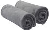 Picture of Sinland Microfiber Facial Cloths Fast Drying Washcloth 12inch x 12inch Grey 2 pack