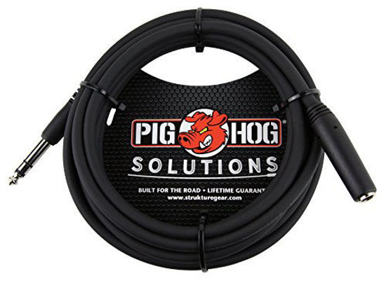 Picture of Pig Hog PHX14-10 1/4" TRSF to 1/4" TRSM Headphone Extension Cable, 10 Feet
