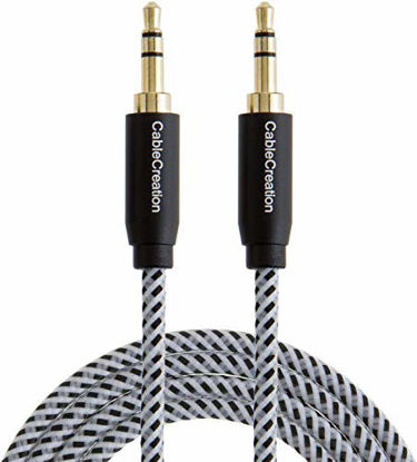 Picture of 3.5mm Aux Cable, CableCreation 6-Feet Aux Cord, 3.5mm Male to Male Stereo Audio Cable [HiFi Sound, Nylon Braided] Compatible Headphone, Smartphone, 2018 Mac Mini, Home/Car Stereo, Echo & More, 1.8M