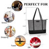 Picture of Laptop Tote Bag,Fits 15.6 Inch Laptop,Womens Lightweight Water Resistant Nylon Tote Bag Shoulder Bag Messenger Bag,Grey