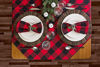 Picture of DII Buffalo Check Collection Classic Tabletop, Tablecloth, 60x104, Red & Black