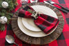 Picture of DII Buffalo Check Collection Classic Tabletop, Tablecloth, 60x104, Red & Black