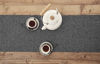 Picture of Solino Home 100% Pure Linen Table Runner - 14 x 60 Inch Athena, Handcrafted from European Flax, Natural Fabric Runner - Charcoal Grey