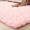 Picture of LOCHAS Ultra Soft Indoor Modern Area Rugs Fluffy Living Room Carpets for Children Bedroom Home Decor Nursery Rug 3x5 Feet, Pink