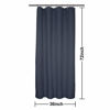 Picture of Stall Shower Curtain Fabric 36 x 72 Inch, Waffle Weave, Hotel Luxury Spa, 230 GSM Heavy Duty, Water Repellent, Navy Pique Pattern Decorative Bathroom Curtain