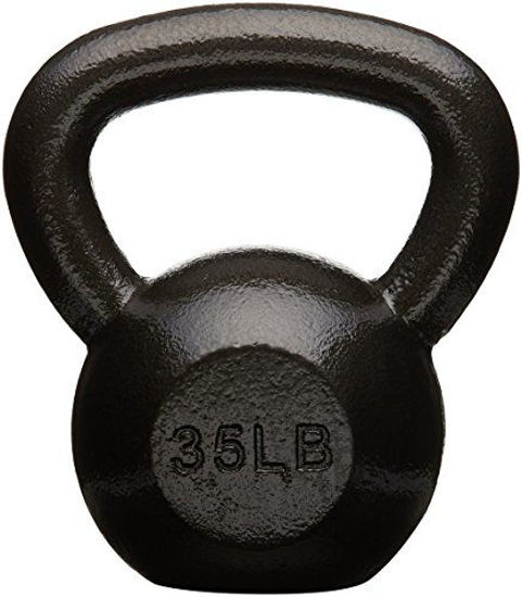 Picture of Amazon Basics Cast Iron Kettlebell - 35 Pounds, Black