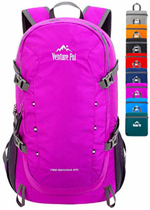 Picture of Venture Pal 40L Lightweight Packable Travel Hiking Backpack Daypack, B1 Purple, One Size