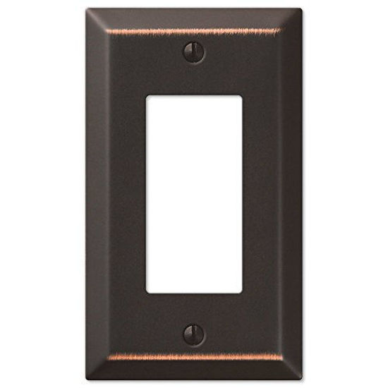 Picture of AMERELLE 163RDB Century Single Rocker Steel Wallplate in Aged Bronze