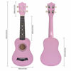 Picture of Soprano Ukulele Beginner Pack, 21 Inch Basswood kids Ukuleles Starter Kit with Gig Bag Digital Tuner Spare Strings and Picks. (pink)