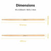 Picture of Donner Drum Sticks, Snare Drumsticks 5A Classic Maple Wood Drumsticks 3 Pair With Carrying Bag