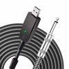 Picture of USB Guitar Cable,YESPURE Guitar Bass to USB Link Connection Cable Adapter,Professional Guitar to PC USB Link Recording Cable Lead Adaptor 2.8M/9.2FT