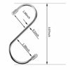 Picture of Heavy Duty S Hooks, Stainless Steel S Shaped Hooks for Hanging Kitchenware Pan Pots Utensils Closet Clothes Bags Towels Plants Kitchen Hooks Hanger, 3 inch(10 PCS)