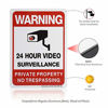 Picture of Sheenwang 2-Pack Private Property No Trespassing Sign, video surveillance signs outdoor, UV Printed .040 Mil Rust Free Aluminum 10 x 7 in, Security camera sign for home, Business, Driveway Alert, CCTV