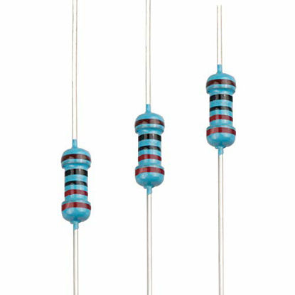 Picture of EDGELEC 100pcs 200 ohm Resistor 1/4w (0.25 Watt) ±1% Tolerance Metal Film Fixed Resistor, Multiple Values of Resistance Optional