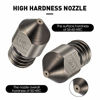 Picture of Hardened Steel Tool High Temperature Pointed Wear Resistant MK8 Nozzles 0.4 mm/ 1.75 mm 3D Printer Compatible with Makerbot, Creality CR-10 All Metal Hotend, Ender 3/ Ender3 pro, Prusa i3 (5)