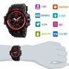 Picture of Mens Digital Watches 50M Waterproof Outdoor Sport Watch Military Multifunction Casual Dual Display Stopwatch Wrist Watch Black Red