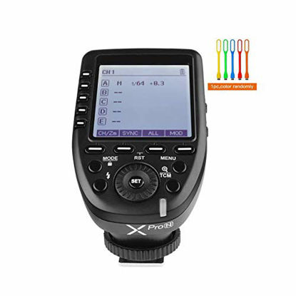 Picture of Godox XPro-N i-TTL 2.4G Wireless High Speed Sync 1/8000s X system Flash Trigger Transmitter Compatible for Nikon Cameras,11 Customizable,5 group button,4 function buttons offer convenient manipulation