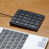 Picture of Merdia Numeric Keypad Wired Numpad 26 Keys Portable Keypad USB External Mini Slim Keyboard Magicforce for Financial Cashier Securities-Black