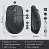 Picture of Logitech MX Anywhere 3 Compact Performance Mouse, Wireless, Comfort, Fast Scrolling, Any Surface, Portable, 4000DPI, Customizable Buttons, USB-C, Bluetooth - Graphite