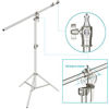 Picture of Neewer Photo Studio 2-in-1 Light Stand 48.4-151.5 inches Adjustable Height with 85-inch Boom Arm and Sandbag,Aluminum Alloy,for Supporting Umbrella Softbox Flash for Portrait Video Photography(Silver)