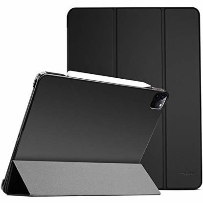 Picture of ProCase iPad Pro 12.9 Case 4th Generation 2020 & 2018, [Support Apple Pencil 2 Charging] Slim Stand Hard Back Shell Smart Cover for iPad Pro 12.9" 4th Gen 2020 / iPad Pro 12.9" 3rd Gen 2018 -Black