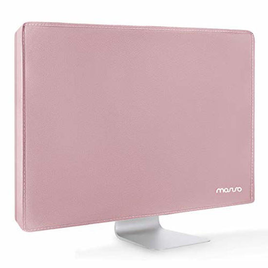 Picture of MOSISO Monitor Dust Cover 26, 27, 28, 29 inch Anti-Static Polyester LCD/LED/HD Panel Case Screen Display Protective Sleeve Compatible with 26-29 inch iMac, PC, Desktop Computer and TV, Pink