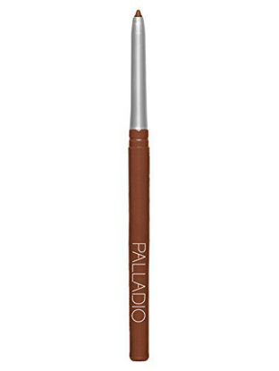 Picture of Palladio Retractable Waterproof Lip Liner, High Pigmented and Creamy Color, Slim Twist Up, Smudge Proof Formula with Long Lasting All Day Wear, No Sharpener Required, Coffee