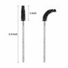 Picture of Tifanso 200PCS Eyelash Brush Disposable Mascara Brush Wand for Lashes Spoolie brushes Eyebrow Spoolie Eyelash Extension Supplies (Black)