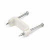 Picture of StarTech.com 100 Pack Cable Clips with Nails - Two Steel Nails - Reusable Nail-in Clamps - Brick/Drywall Cable Fasteners - Ethernet Cord/AV/Coax Cable - Mounting Cable Tacks - White - TAA (CBMDNMCC2)
