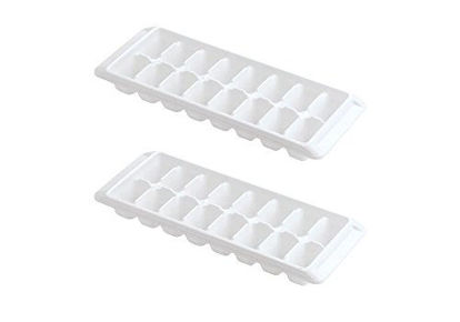 Picture of Kitch Ice Tray Easy Release White Ice Cube Trays, 16 Cube (Pack of 2)