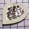 Picture of Silicone Letter Mold and Number Chocolate Molds with Happy Birthday Cake Decorations Symbols 2pcs