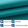 Picture of Barossa Design Soft Microfiber Fabric Shower Liner or Curtain with Embossed Dots, Hotel Quality, Machine Washable, Water Repellent, Turquoise, 70 x 72 inches