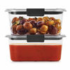 Picture of Rubbermaid Brilliance Food Storage Container, Medium Deep, 4.7 Cup, Clear, 2-Pack