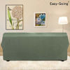 Picture of Easy-Going Stretch Sofa Slipcover 1-Piece Sofa Cover Furniture Protector Sofa Shield Couch Soft with Elastic Bottom for Kids, Spandex Jacquard Fabric Small Checks(Sofa,Greyish Green)