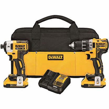 Picture of DEWALT 20V MAX XR Cordless Drill Combo Kit, Brushless, 2-Tool (DCK283D2)