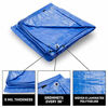 Picture of B-Air Grizzly Tarps - Large Multi-Purpose, Waterproof, Heavy Duty Tarp Poly Cover - 5 Mil Thick (Blue - 16 x 20 Feet)