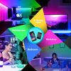 Picture of Led Strip Lights,60ft Led Light Strip Music Sync Color Changing RGB Led Strip Built-in Mic,Bluetooth App Control LED Tape Lights with Remote,5050 RGB Rope Light Strips (APP+Remote+Mic+3 Button)