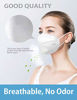 Picture of 60 Packs KN95 Face Mask, Included on FDA EUA List 5-Ply Comfortable Filter Safety Mask, Filter Efficiency95%, Protective Face Cover Mask (White)