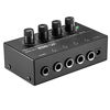 Picture of Neewer Super Compact 4-Channel Stereo Headphone Amplifier with DC 12V Power Adapter for Sound Reinforcement, Studio, Stage, Choir, Personal Recording, Features Ultra Low Noise (Original Version)