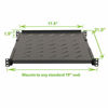 Picture of NavePoint Fixed Rack Vented Server Shelf 1U 19 Inch 4 Post Rack Mount Adjustable from 16-33 Inches