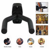 Picture of Guitar Wall Mount Hanger 6 Pack, Guitar Hanger Wall Hook Holder Stand Black Display with Screws - Easy To Install - Fits All Size Guitars, Bass, Mandolin, Banjo, Ukulele