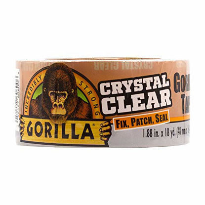 Picture of Gorilla Crystal Clear Duct Tape, 1.88 x 18 yd, Clear, (Pack of 1)