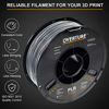 Picture of OVERTURE PLA Filament 1.75mm with 3D Build Surface 200mm x 200mm 3D Printer Consumables, 1kg Spool (2.2lbs), Dimensional Accuracy +/- 0.05 mm, Fit Most FDM Printer, Space Gray