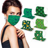 Picture of Lifechange 50pcs St Patricks Day Disposable Face_Mask with Design for Adults Women Saint Patricks Disposable_Mask with Designs Lucky Green Four Leaf Clover Printed Protective Face_Cover (50PC/U)