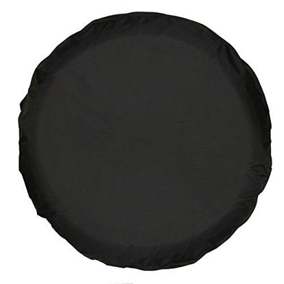 Picture of Moonet PVC Thickening Leather Spare Tire Wheel Cover for Car Truck SUV Camper Trailer Universal Fit RV JP FJ,R14 S Black (for Overall Wheel Diameter 24-26 inch)