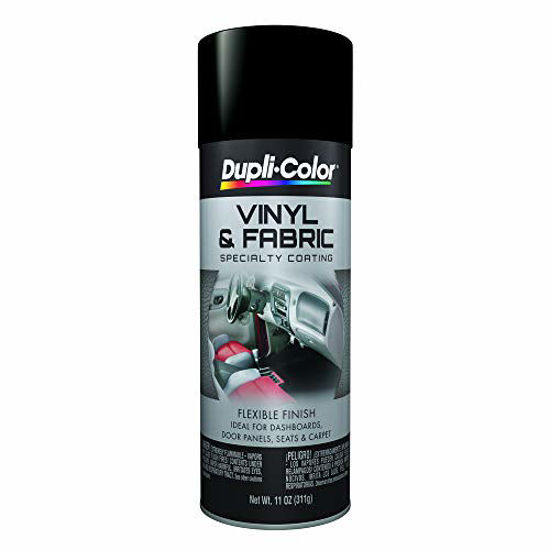 Picture of Dupli-Color (HVP106-6 PK Flat Black Vinyl and Fabric Coating - 11 oz. Aerosol, (Case of 6)