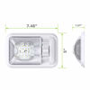 Picture of Leisure LED 12V RV Ceiling Dome Light RV Interior Lighting for Trailer Camper with Switch, Single Dome 300LM (Natural White 4000-4500K, 1-Pack)