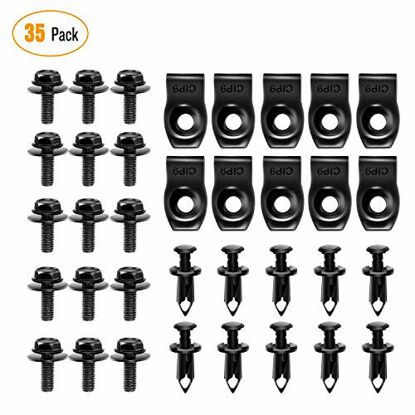 Picture of GOOACC GRC-70 35PCS Engine Under Cover Splash Shield Guard Body Bolts Bumper Fender Liner Push Retainer Fastener Rivet Clips